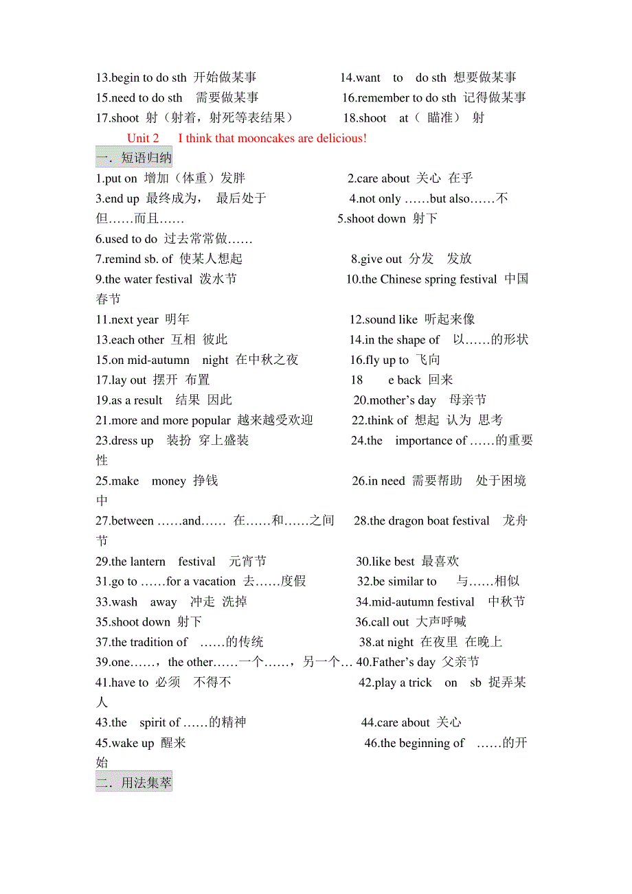 2018年人版九年级[上册]1--4单元笔记_第2页