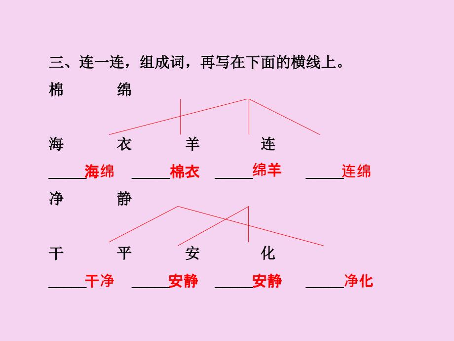 三年级下册语文汉字家园课后作业B组提升篇长版ppt课件_第4页