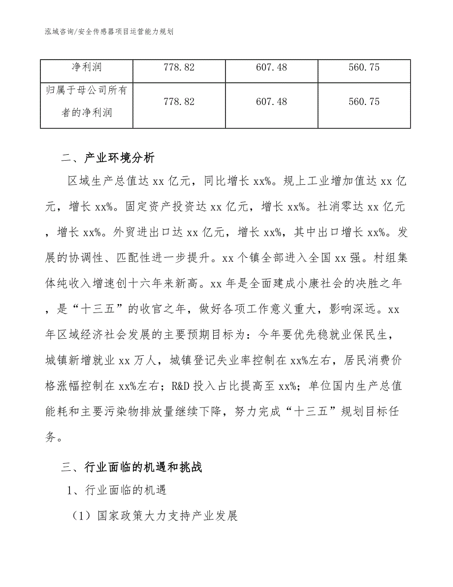 安全传感器项目运营能力规划_第4页