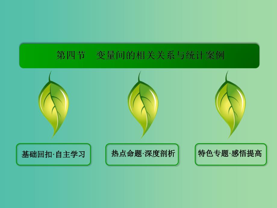 高考数学一轮总复习 9.4变量间的相关关系与统计案例课件.ppt_第2页