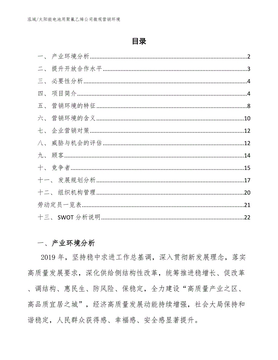 太阳能电池用聚氟乙烯公司微观营销环境（参考）_第2页