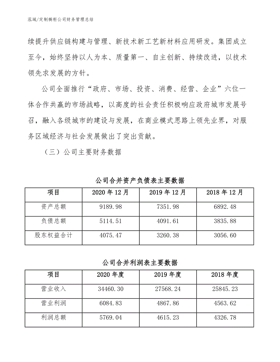 定制橱柜公司财务管理总结_第3页