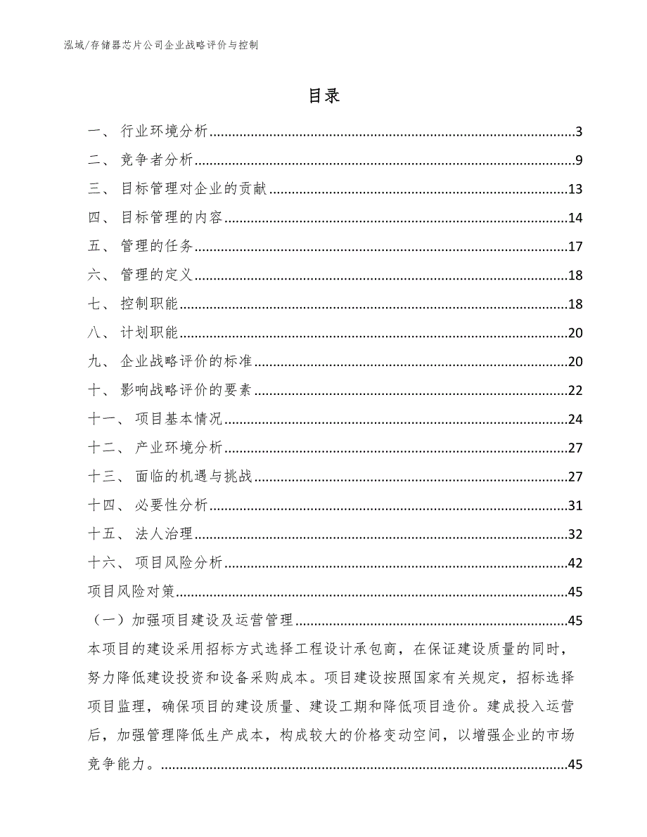 存储器芯片公司企业战略评价与控制_第2页