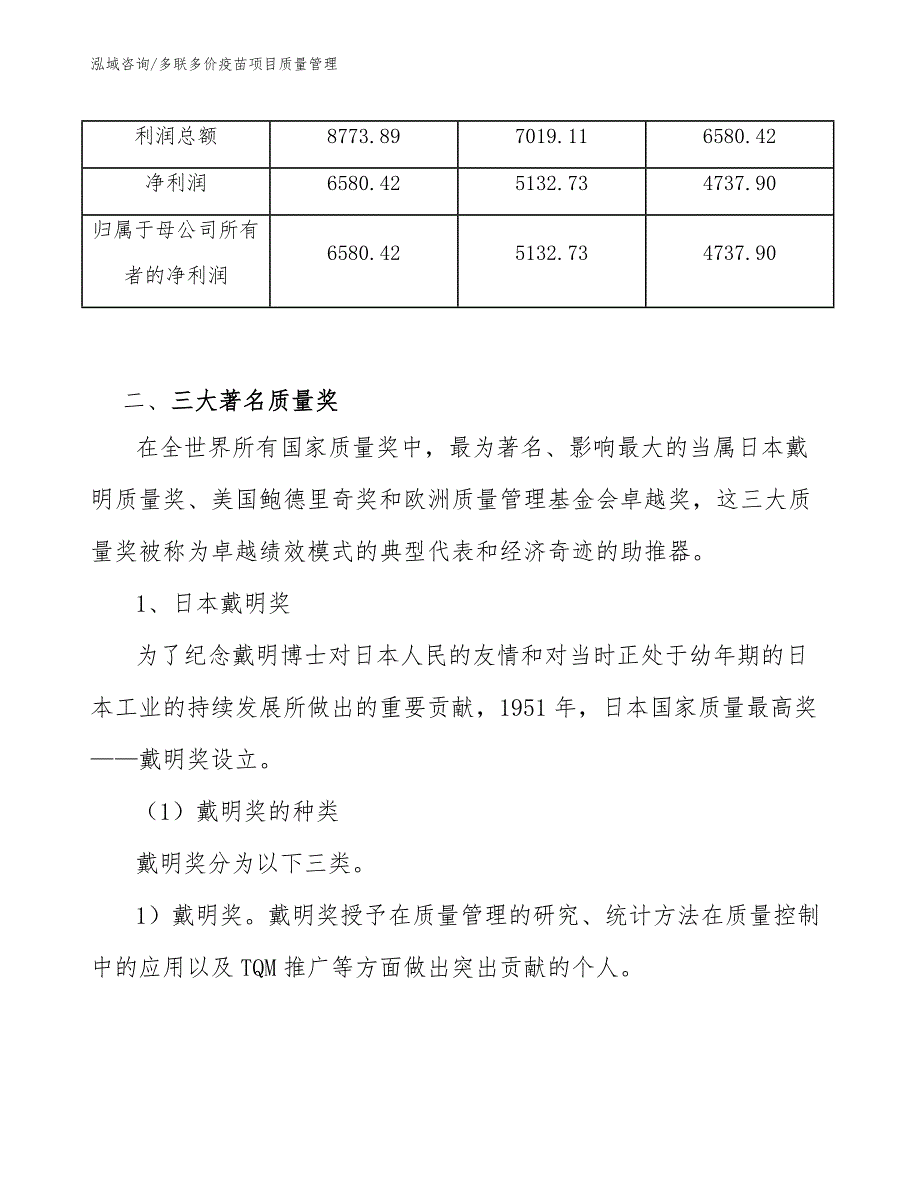 多联多价疫苗项目质量管理_第3页