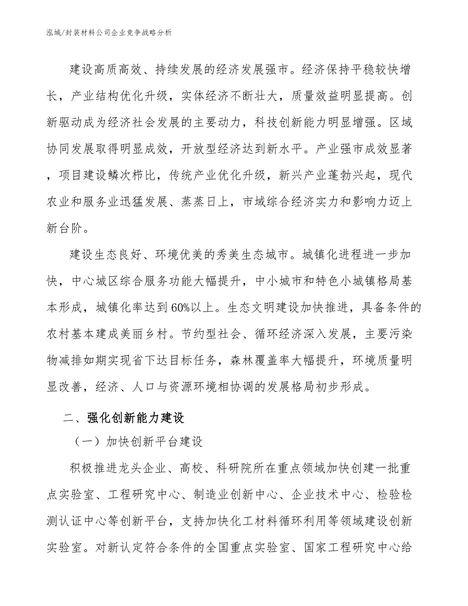 封装材料公司企业竞争战略分析_第2页