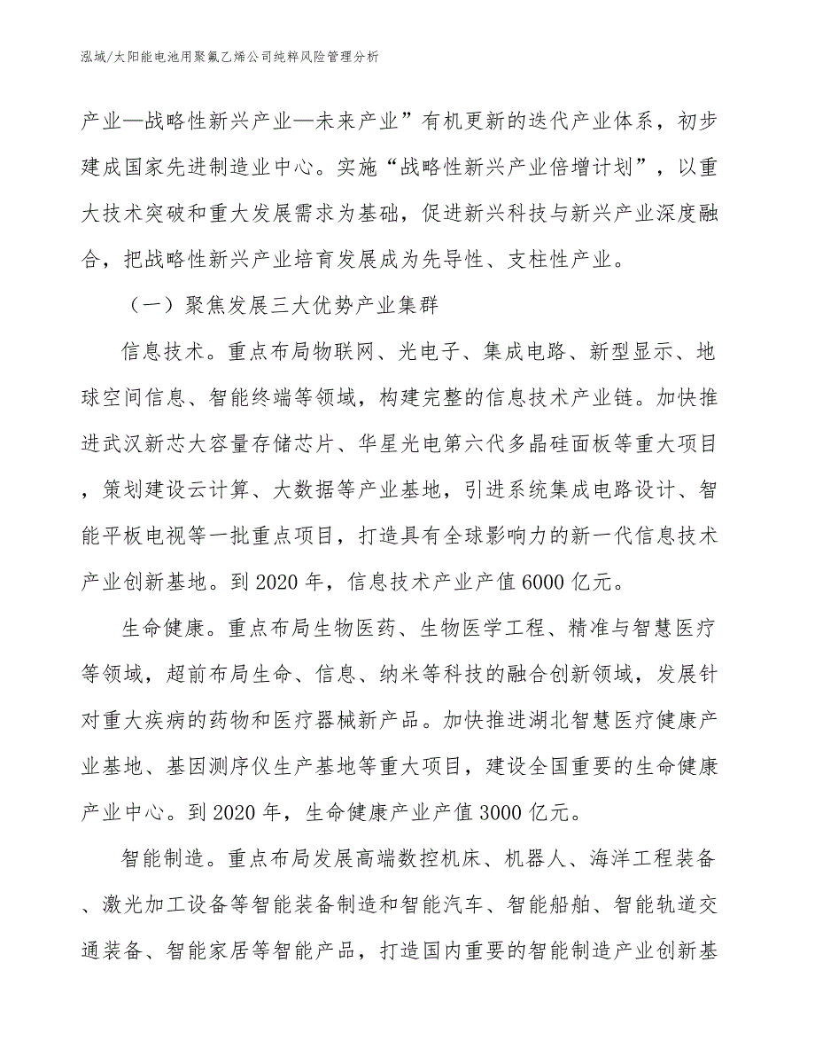 太阳能电池用聚氟乙烯公司纯粹风险管理分析【范文】_第2页