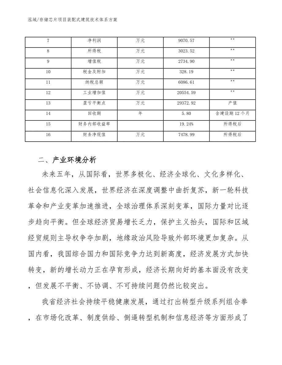 存储芯片项目装配式建筑技术体系方案【参考】_第5页