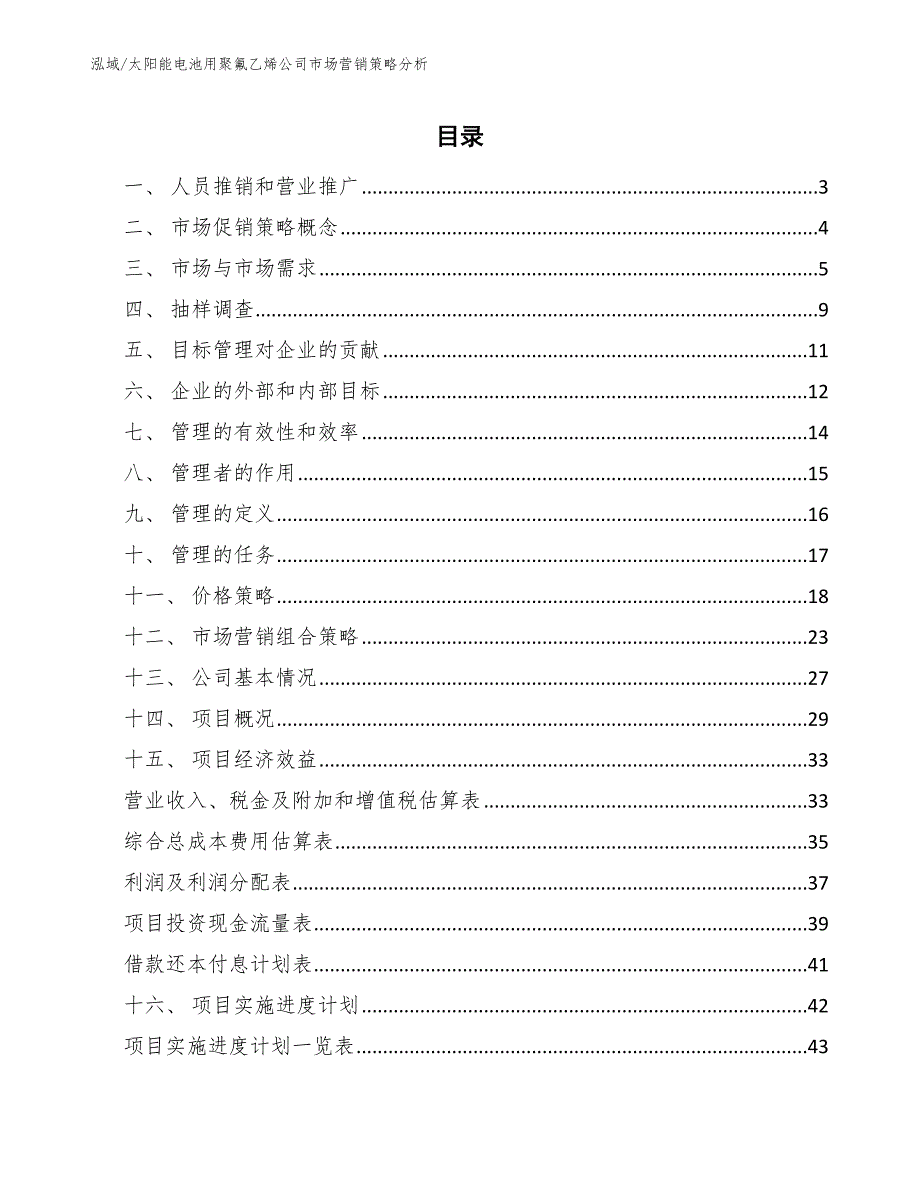 太阳能电池用聚氟乙烯公司市场营销策略分析_第2页