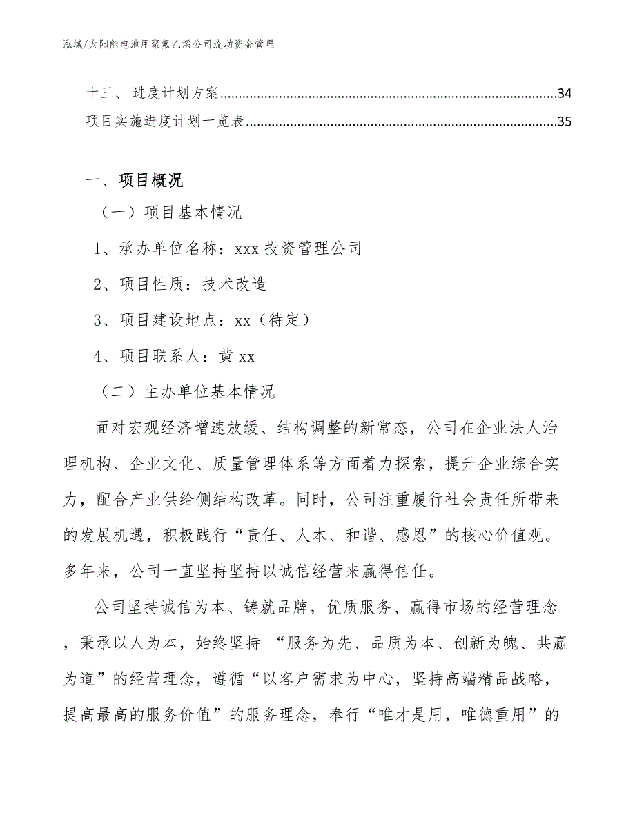 太阳能电池用聚氟乙烯公司流动资金管理_第2页