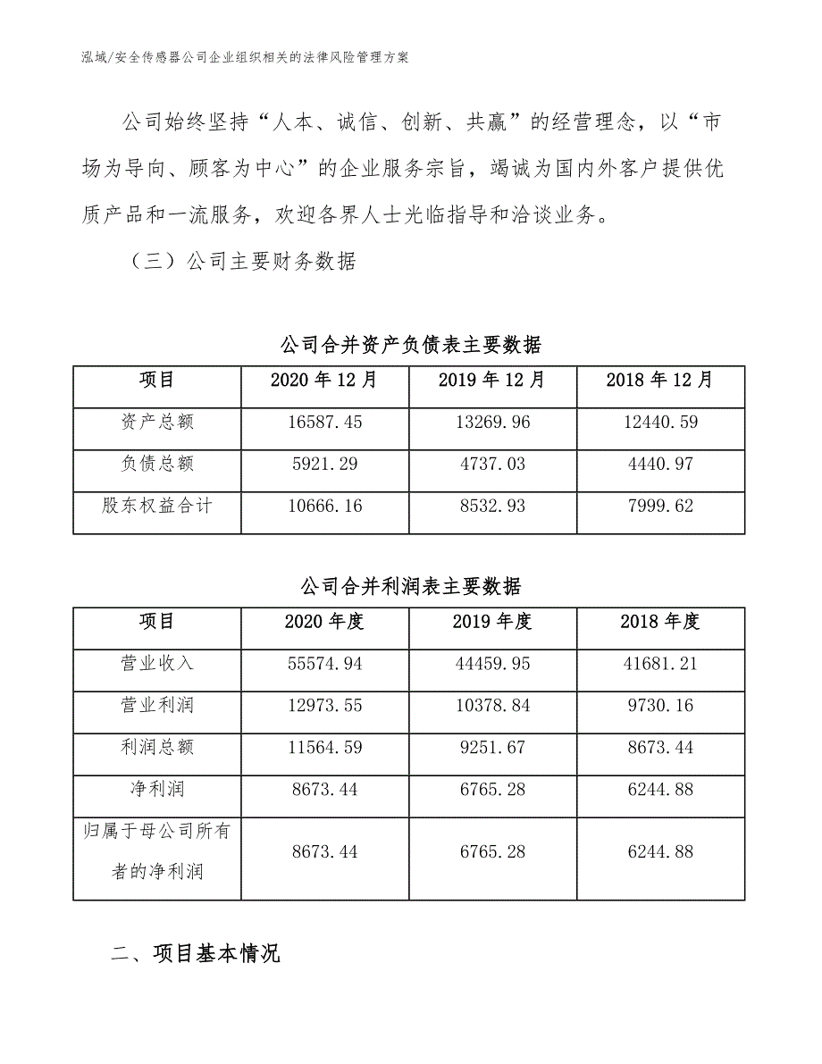 安全传感器公司企业组织相关的法律风险管理方案_参考_第3页