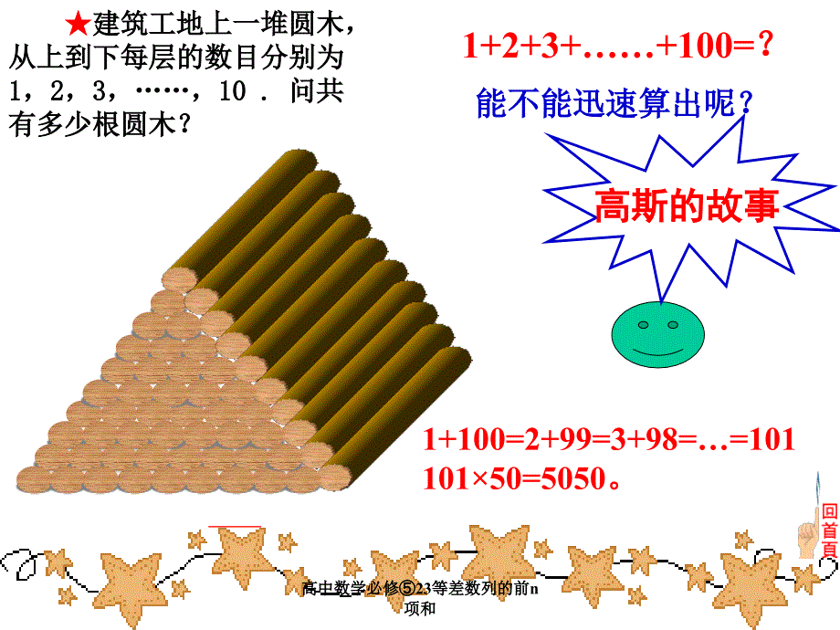 高中数学必修⑤23等差数列的前n项和课件_第3页