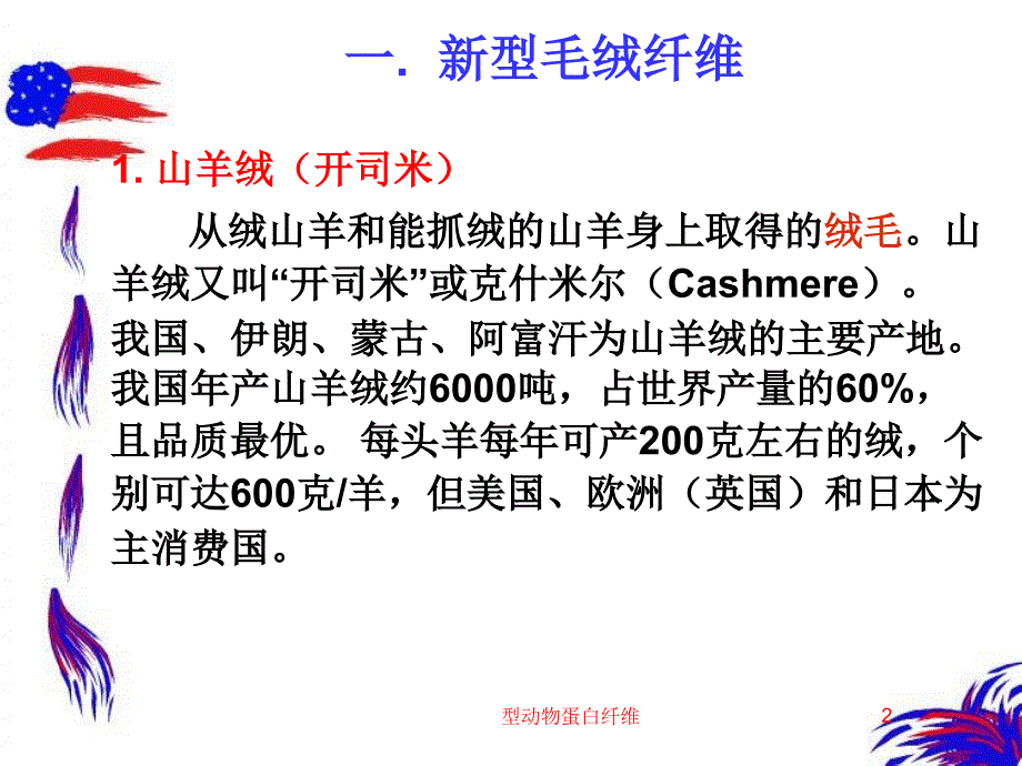 型动物蛋白纤维课件_第2页