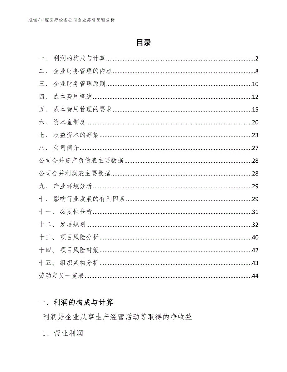 口腔医疗设备公司企业筹资管理分析_参考_第2页