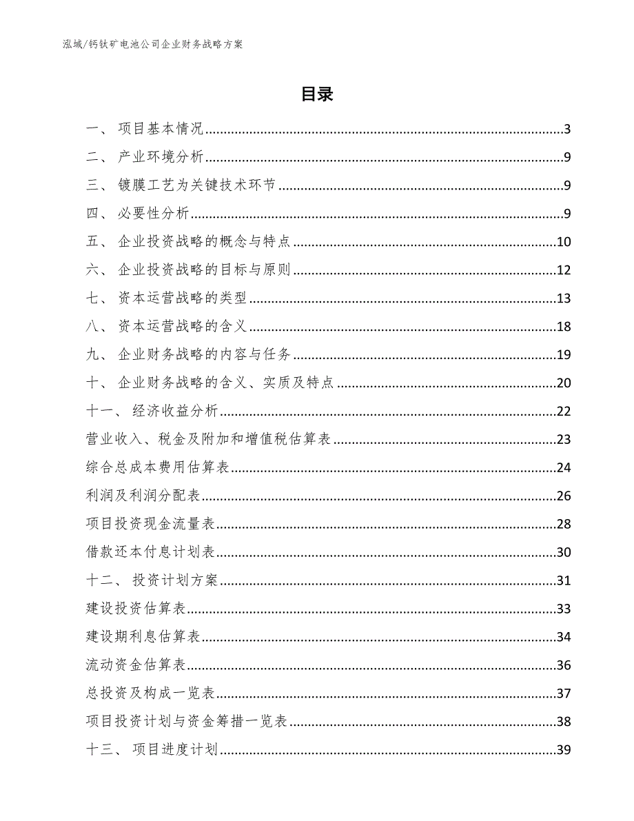 钙钛矿电池公司企业财务战略方案_第2页