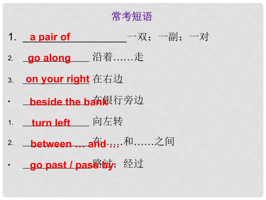 九年级英语全册 10分钟课堂 Unit 3 Could you please tell me where the restrooms are Section A（1a3b）课件 （新版）人教新目标版_第4页