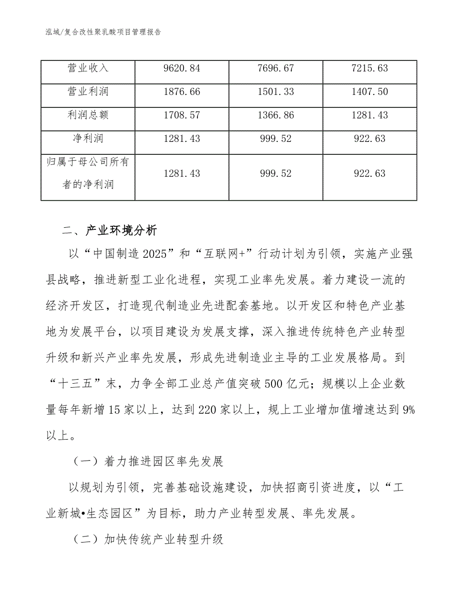 复合改性聚乳酸项目管理报告_范文_第4页