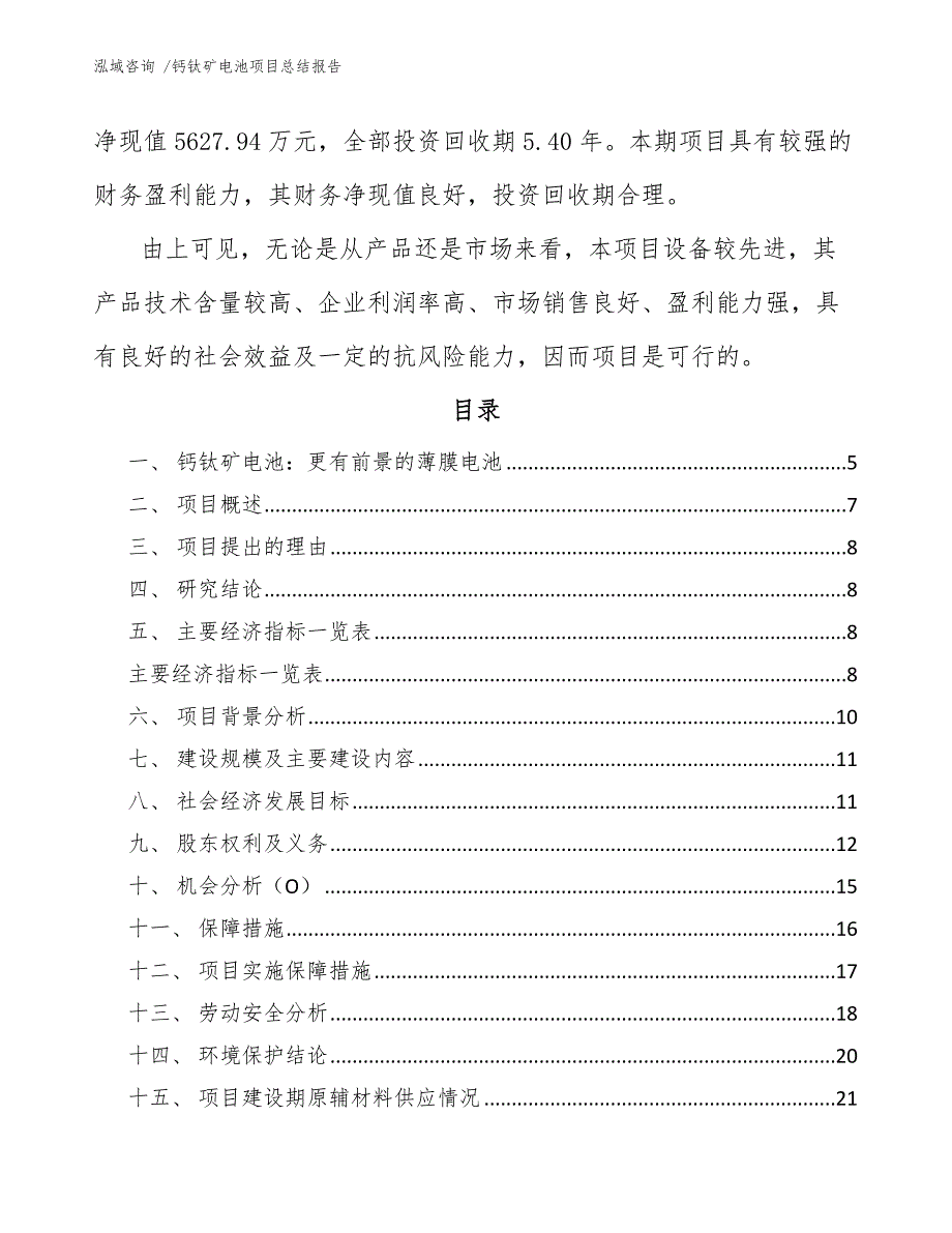 钙钛矿电池项目总结报告-（模板参考）_第2页