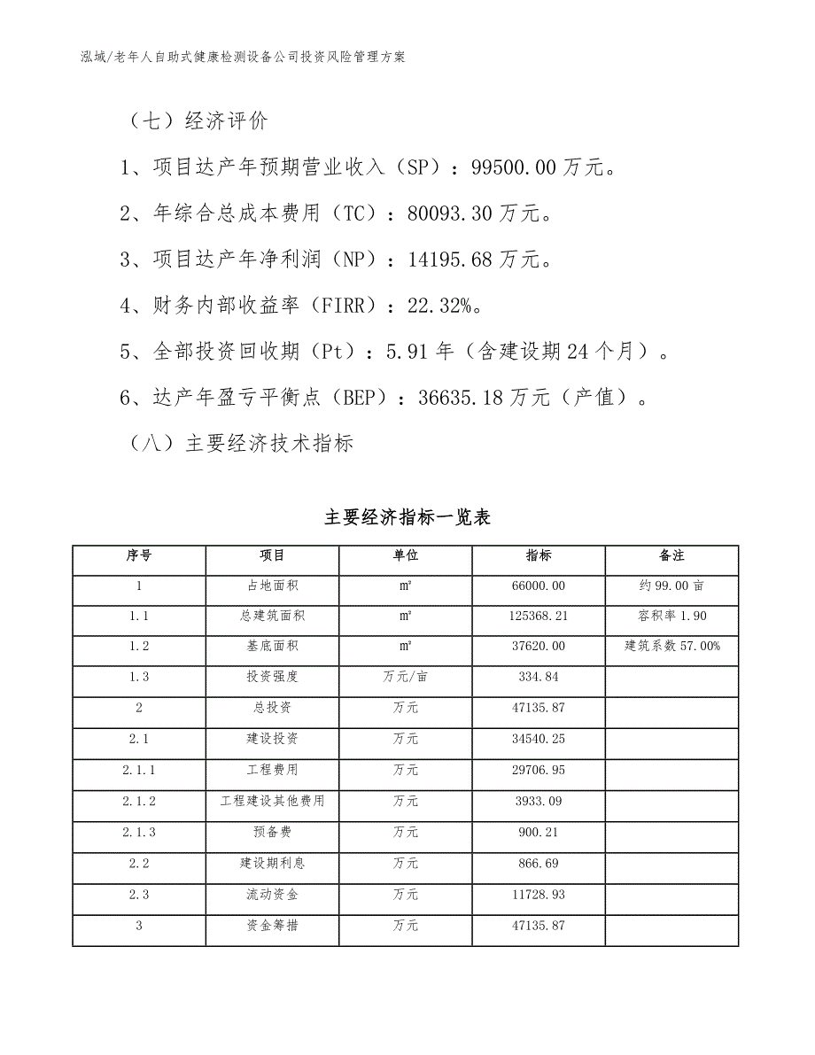 老年人自助式健康检测设备公司投资风险管理方案_第3页