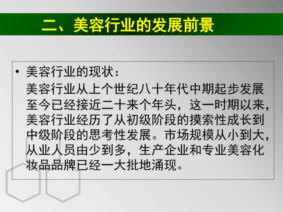 美容行业前景分析课件_第3页