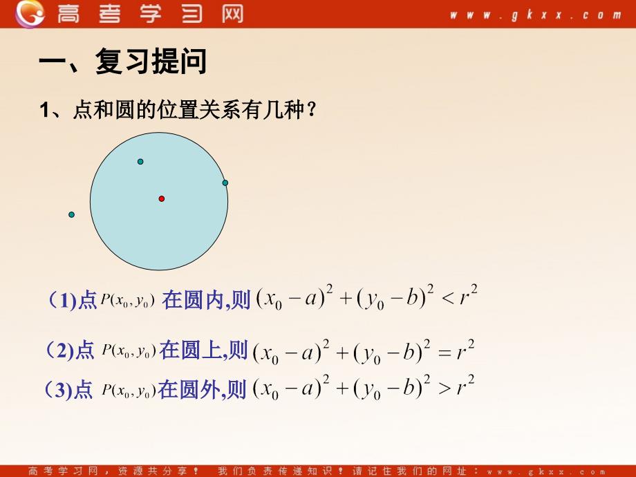 高中数学《直线与圆的位置关系》课件2（10张PPT）（北师大版必修2）_第3页