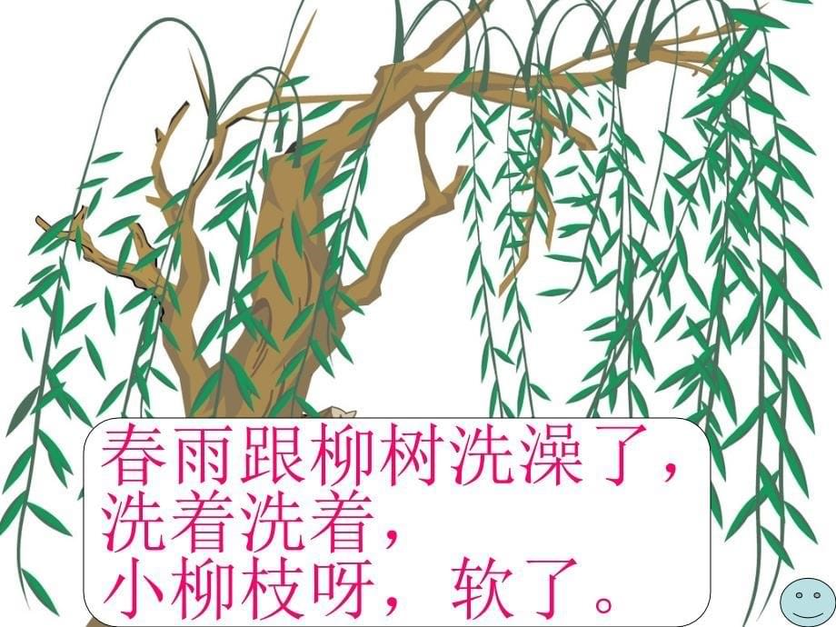 人教版小学一年级语文下册《柳树醒了》课件_第5页