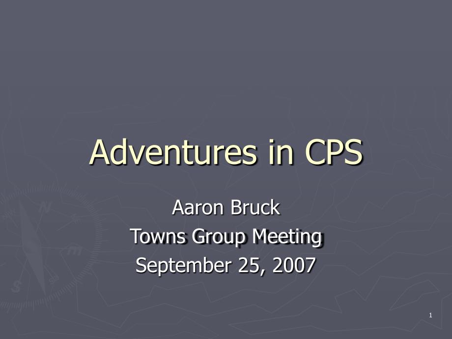 AdventuresinCPS_第1页