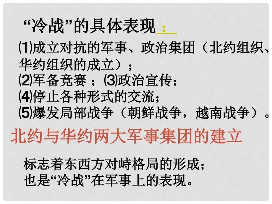 九年级历史 第一单元 第一课 战后世界新格局课件 新人教版_第5页