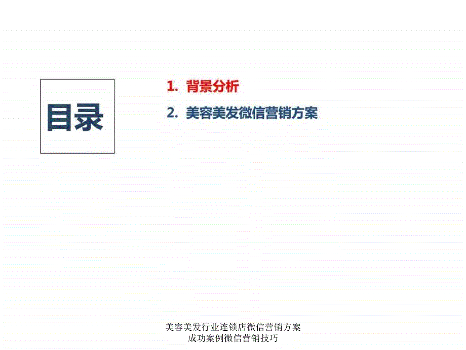 美容美发行业连锁店微信营销方案成功案例微信营销技巧课件_第2页