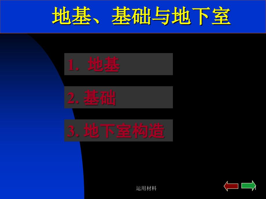 地基基础与地下室课件务实应用_第1页