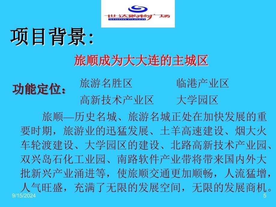 最新2003年大连世达购物广场项目_第5页