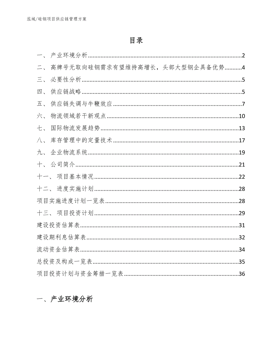 硅钢项目供应链管理方案_第2页