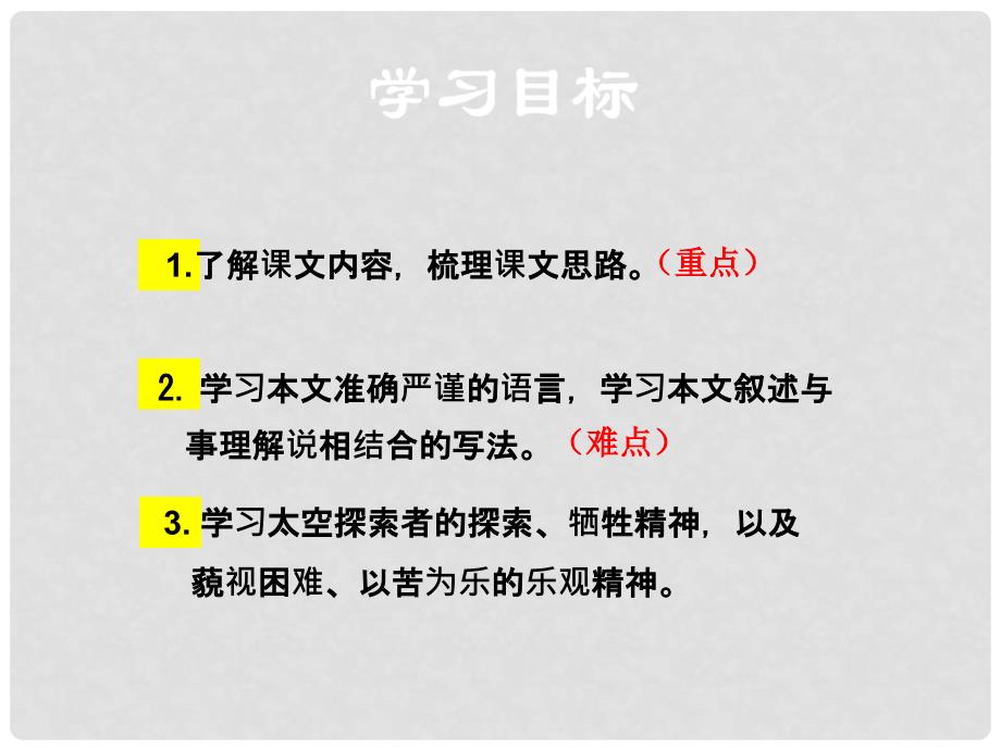 八年级语文上册 第六单元 25 在太空中理家课件 苏教版_第3页