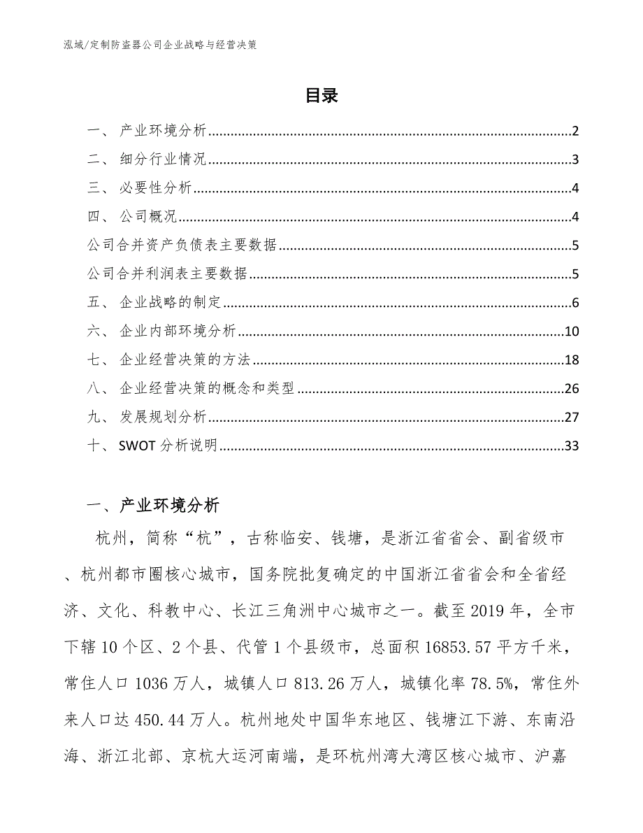 定制防盗器公司企业战略与经营决策_第2页