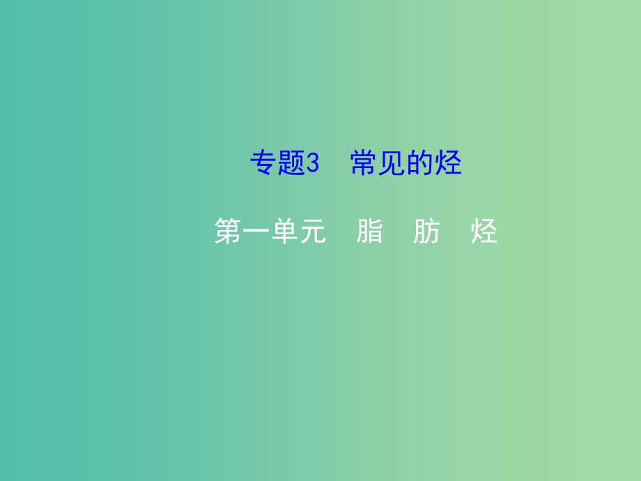 高中化学 3.1脂肪烃课件 苏教版选修5.ppt_第1页