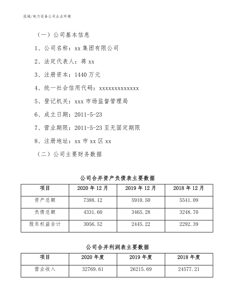 电力设备公司企业环境_第3页