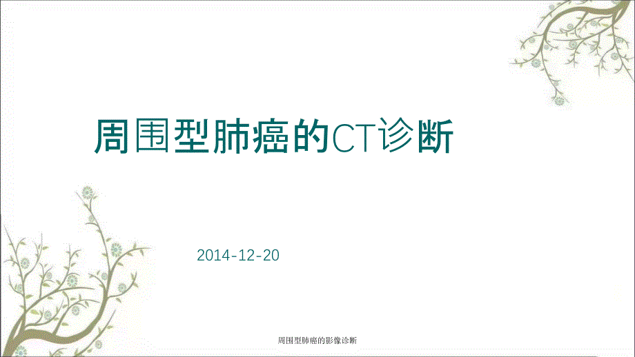 周围型肺癌的影像诊断_第1页