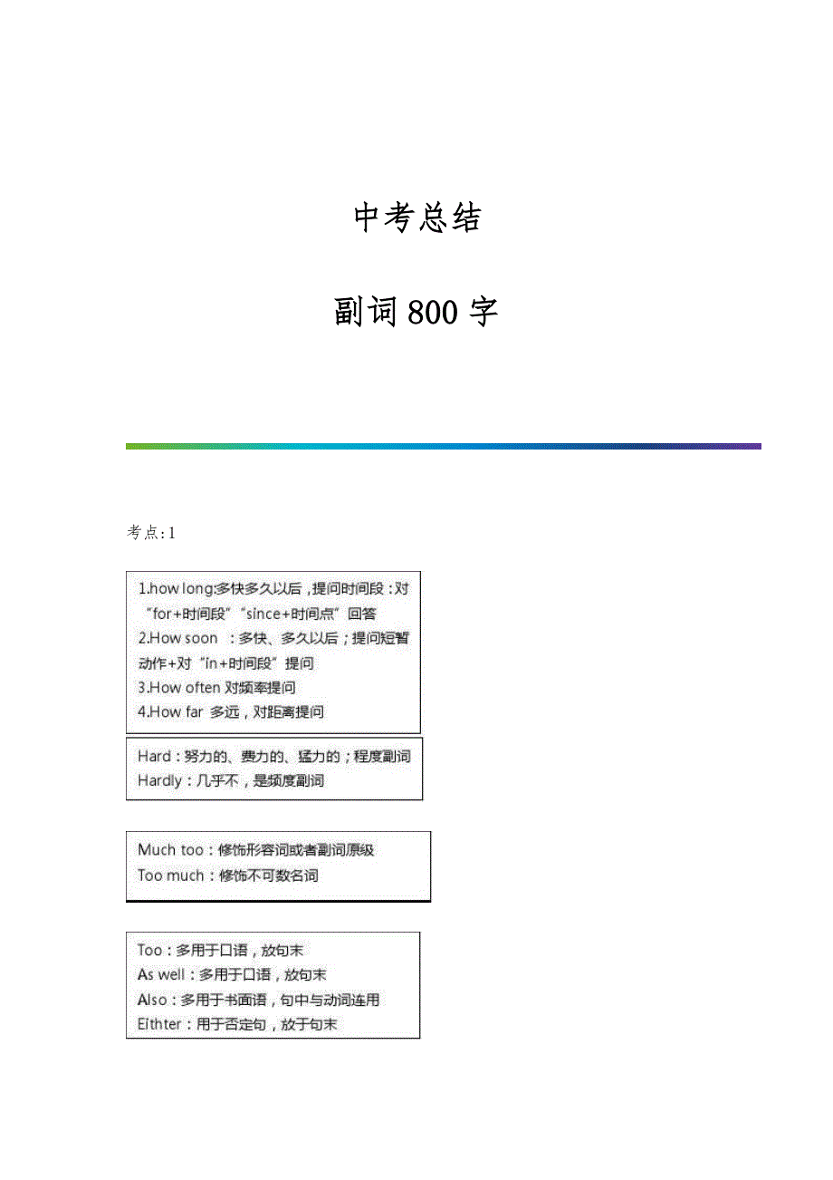 中考总结-副词800字_第1页