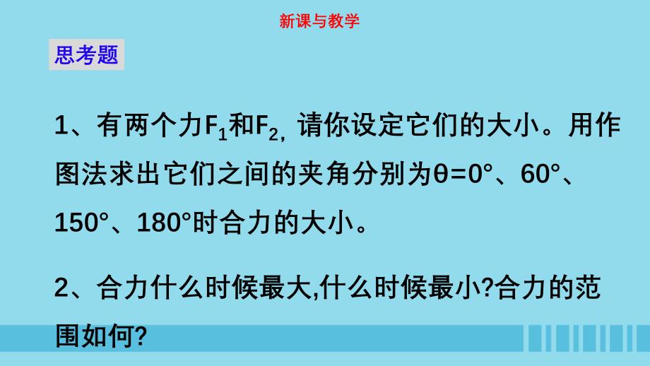 高中物理第二章力专题2.5力的合成第二课时课件教科版必修1_第3页