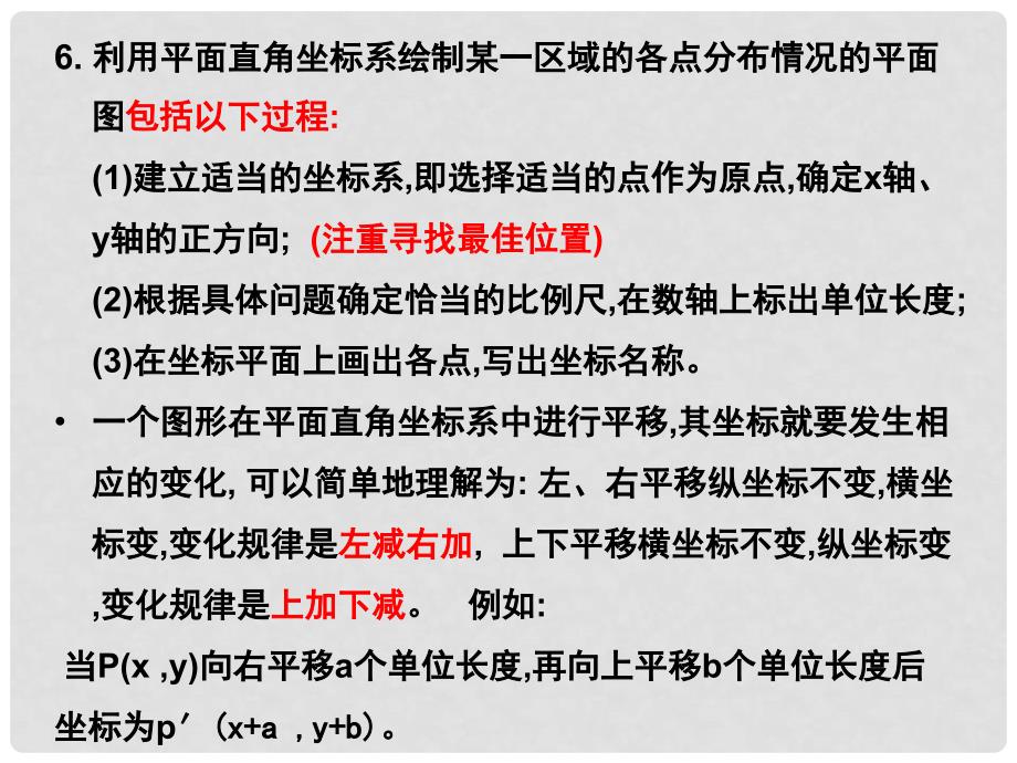 河南省郸城县光明中学八年级数学下册 18.21平面直角坐标系复习课件 华东师大版_第4页