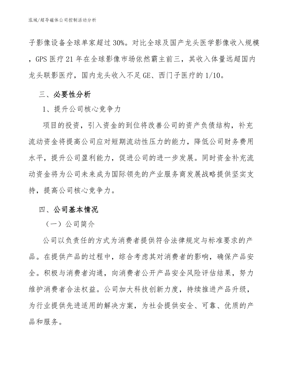 超导磁体公司控制活动分析【范文】_第4页