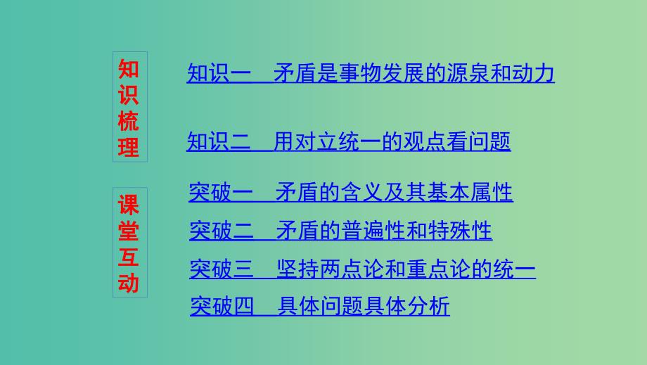 浙江专用2020版高考政治大一轮优选第三单元思想方法与创新意识第九课唯物辩证法的实质与核心课件新人教版必修4 .ppt_第2页