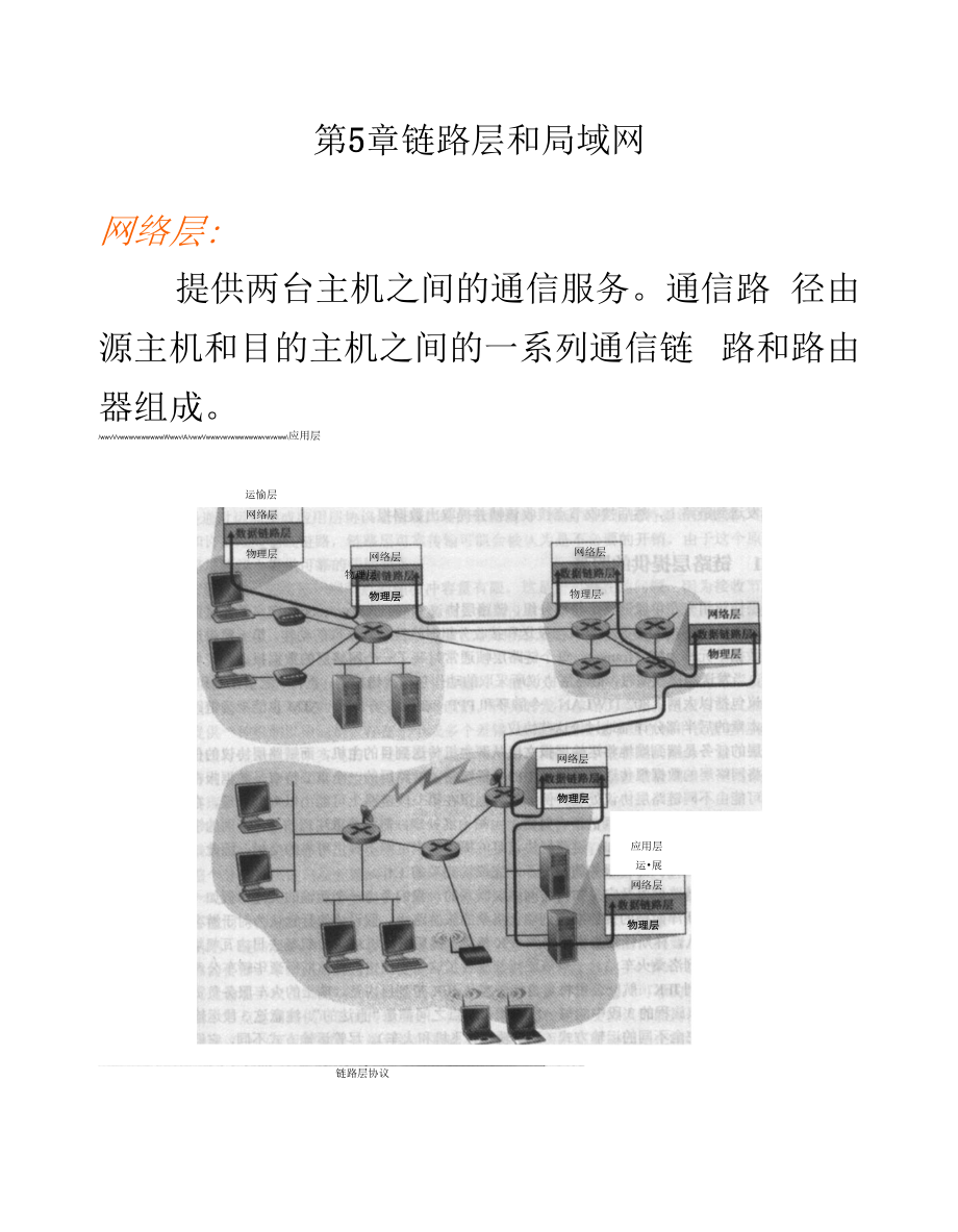 南京理工大学《计算机网络》课件-第5章 链路层和局域网_第1页