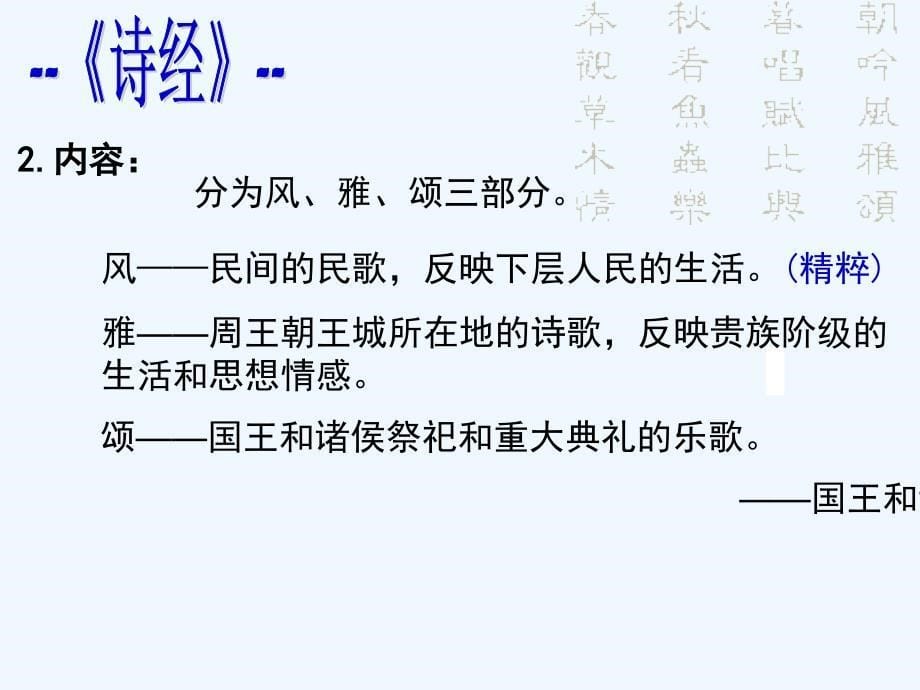 高中历史 第三节《中国古典文学的时代特色》课件 人民版必修3_第5页