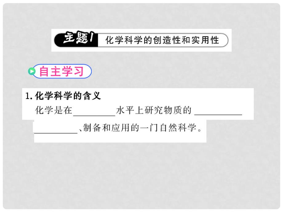 1011高中化学 1.1 走进化学科学课时讲练通课件 鲁科版必修1_第4页