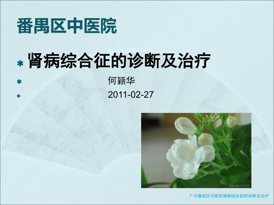 广州番俞区中医院肾病综合征的诊断及治疗课件_第1页