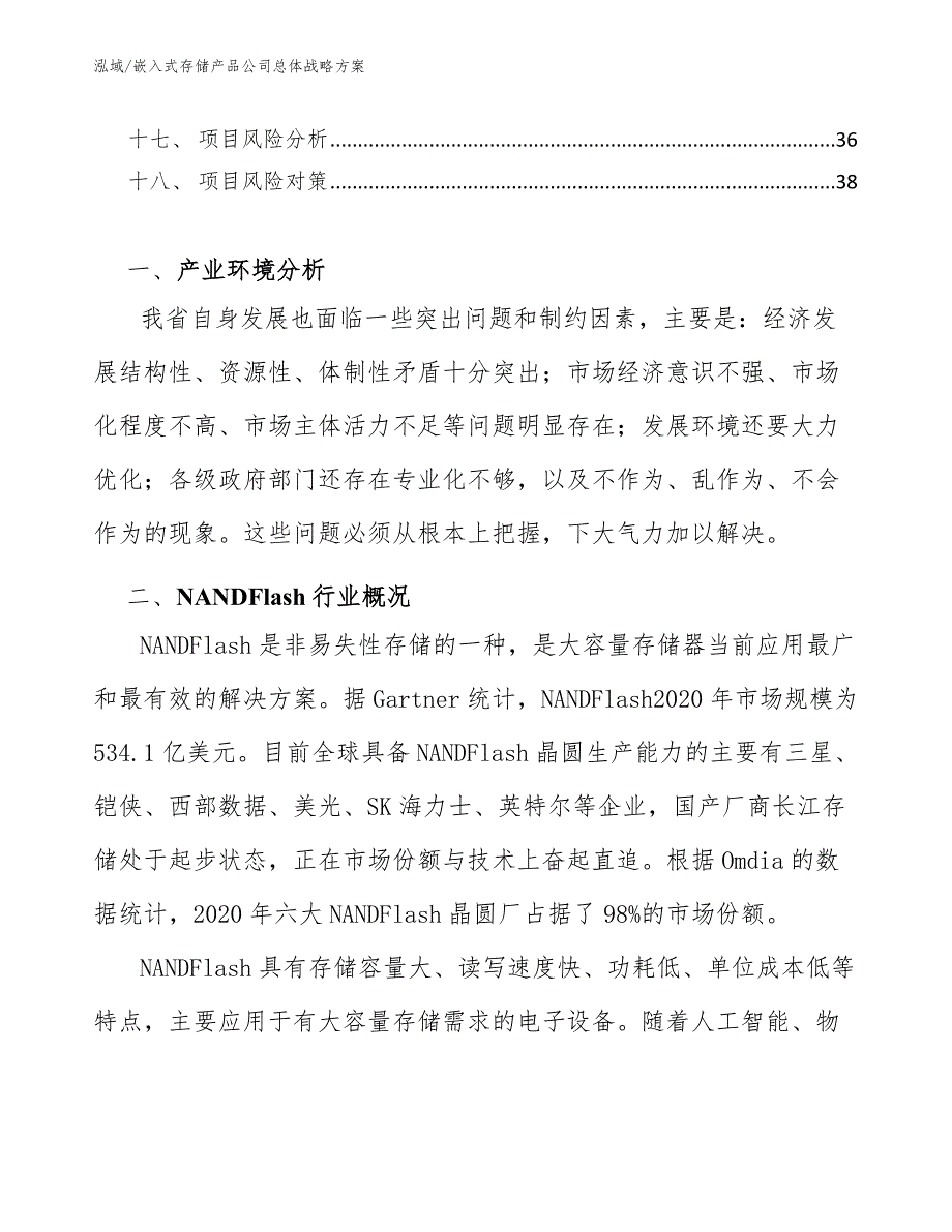 嵌入式存储产品公司总体战略方案_第2页