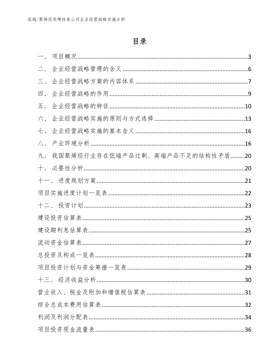 聚烯烃类弹性体公司企业经营战略实施分析_第2页