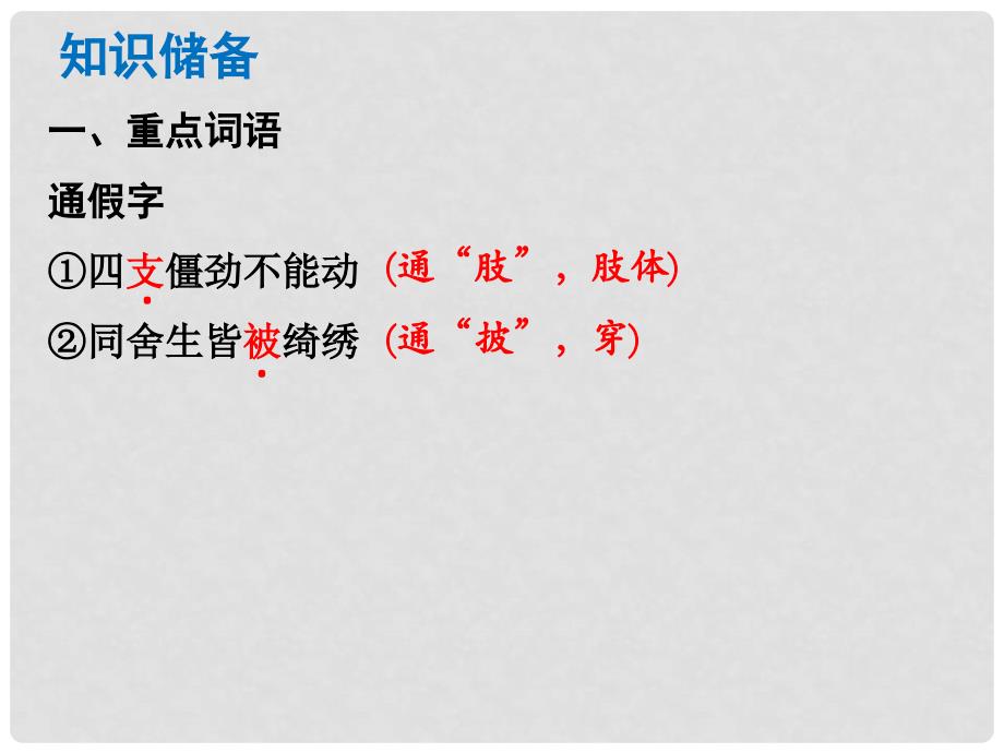 中考语文总复习 中考解读 阅读理解 第一章 文言文阅读 第一节 课内文言文阅读 八下 送东阳马生序（节选）课件_第3页