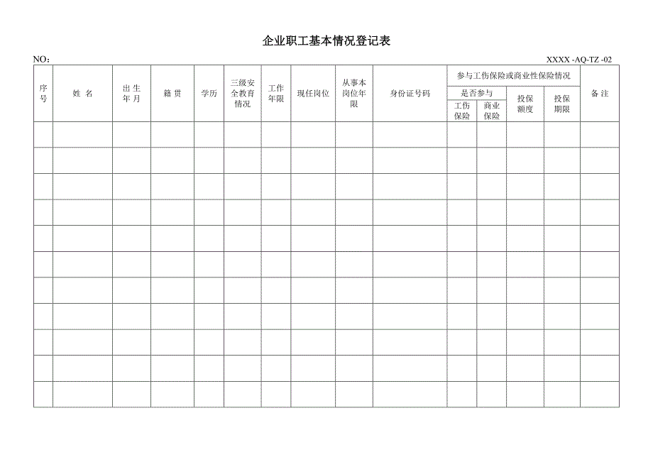 2022安全生产标准化记录表格汇编_第2页