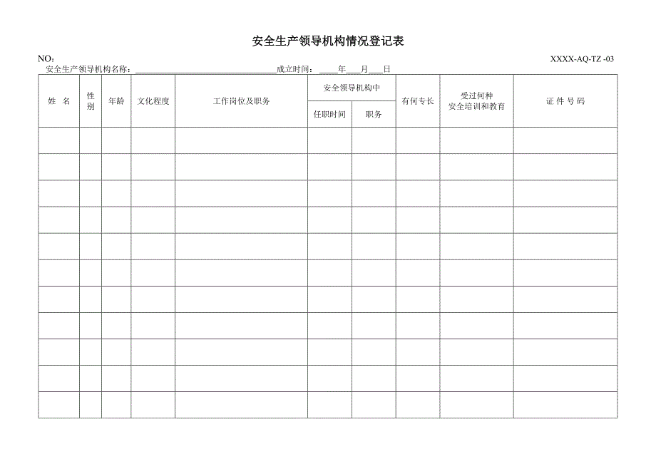 2022安全生产标准化记录表格汇编_第3页